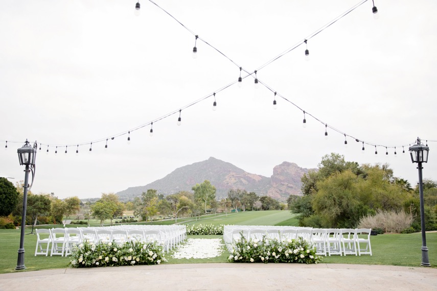Paradise Valley Country Club wedding ceremony.